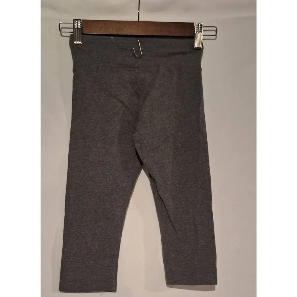 Justice Girls Gray‎ Capri Cropped Leggings Size 8 Preowned